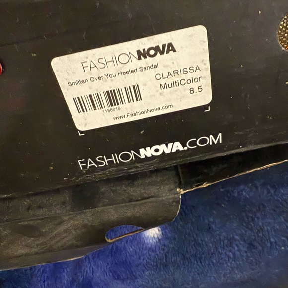 Fashion Nova Shimmering Pink Platform Heels - Picture 3 of 3